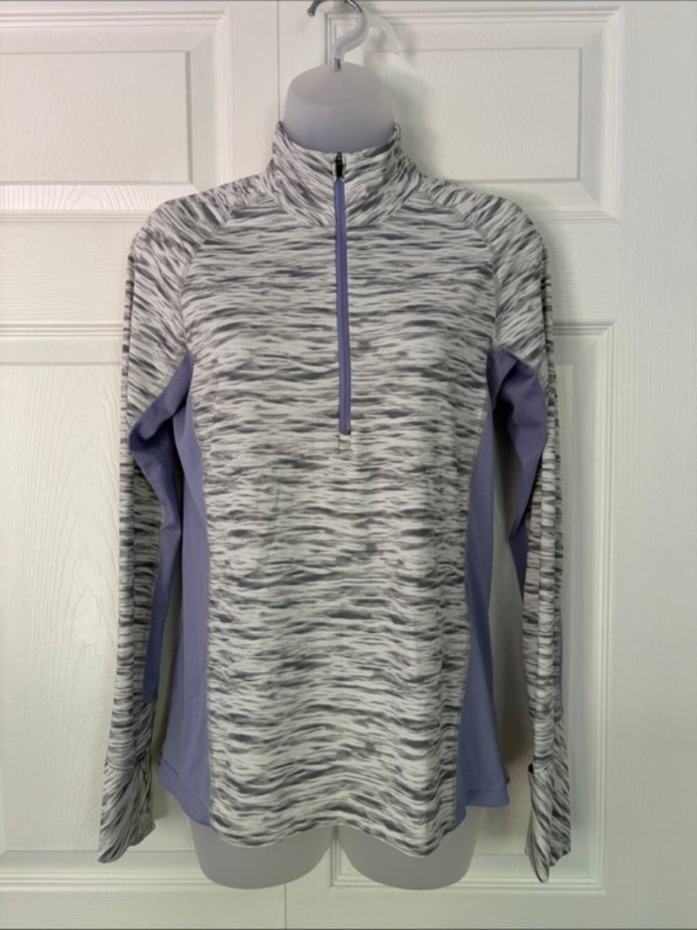 Patagonia Women’s Top All Weather Zip Neck Shirt Pullover Purple New size Small - Picture 3 of 16